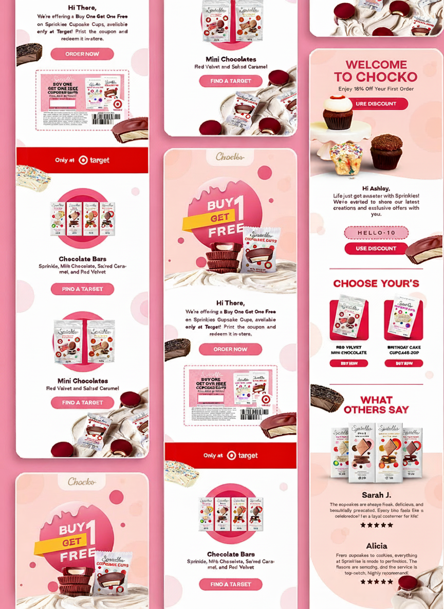 Chocko Welcome Newsletter - Buy One Get One Free Email